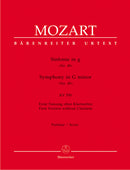 Symphony Nr. 40 G minor K. 550 (First version without clarinets) [score]