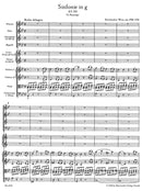 Symphony Nr. 40 G minor K. 550 (Second version with clarinets) [score]