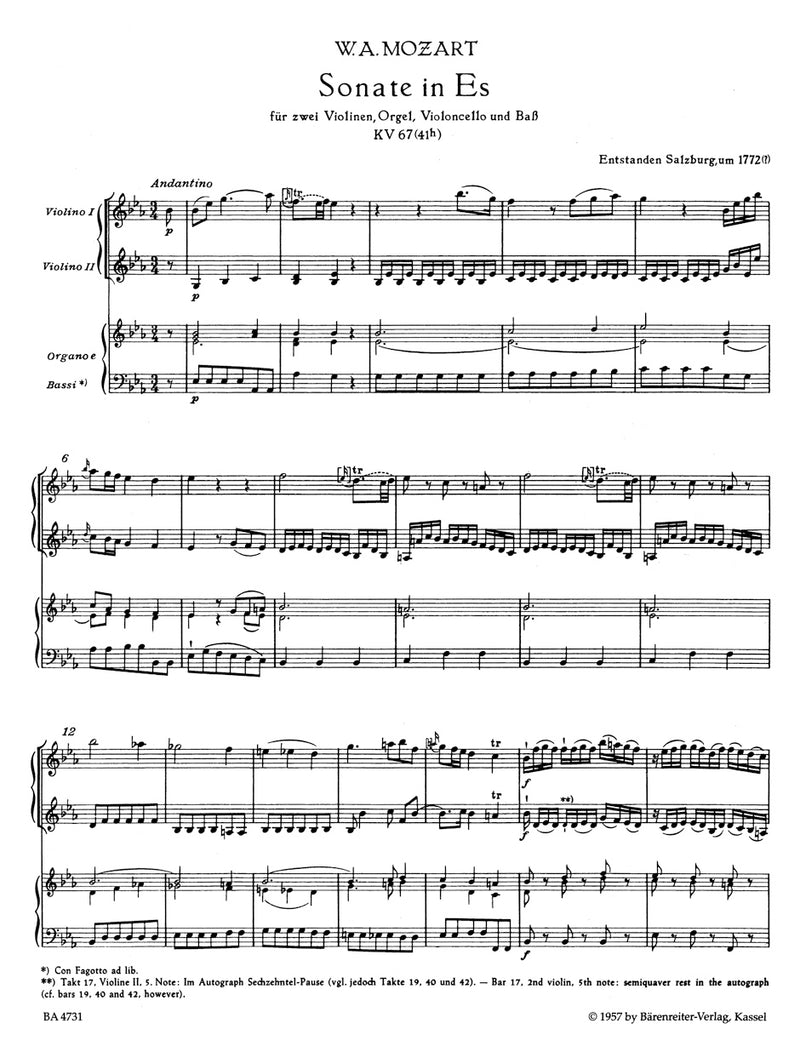 Complete Church Sonatas, Vol. 1
