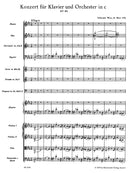Concerto for Piano and Orchestra Nr. 24 C minor K. 491 [score]