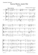Sancta Maria, mater Dei K. 273 [合唱楽譜]
