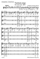 Tantum ergo K. 142 (Anh. 186d) [score]