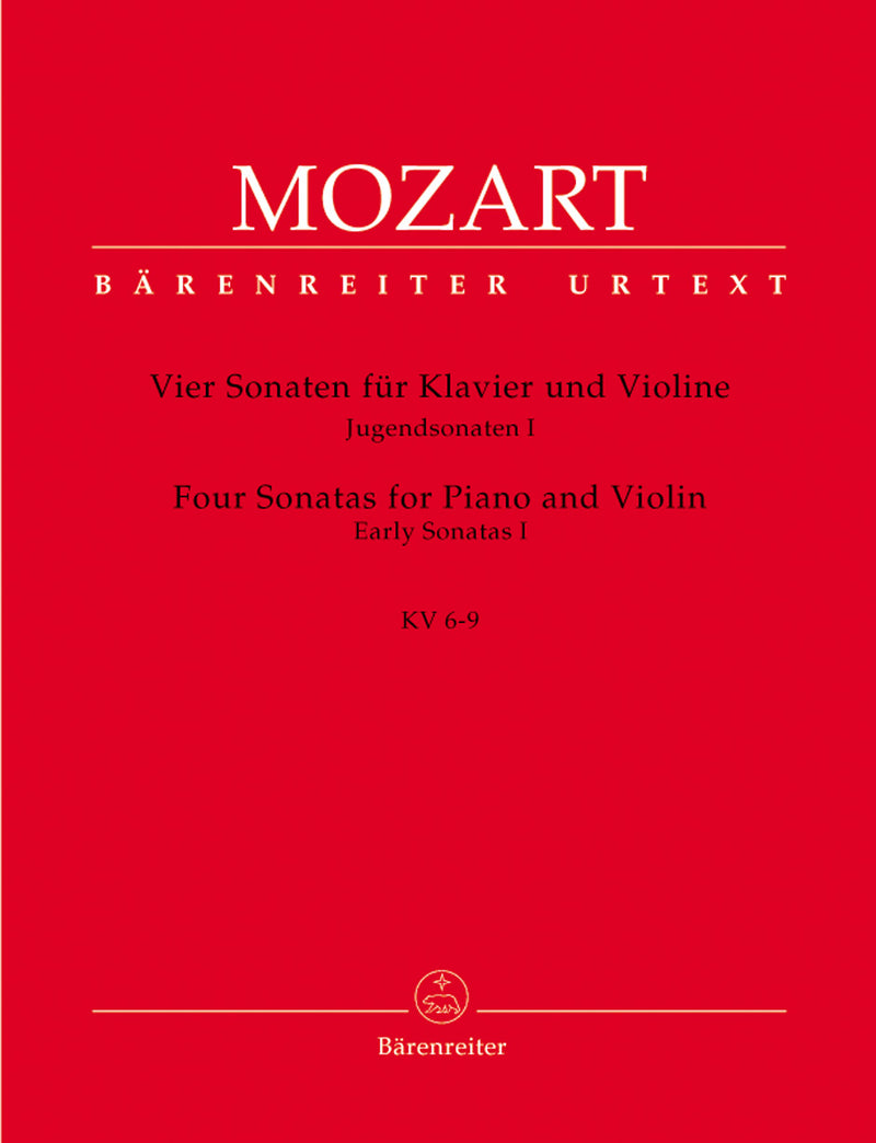 Four Sonatas for violin and piano, K. 6-9 [Performance score, part(s)]