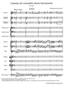 Litaniae de venerabili altaris Sacramento B-flat major K. 125 [score]