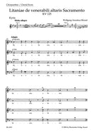Litaniae de venerabili altaris Sacramento B-flat major K. 125 [合唱楽譜]