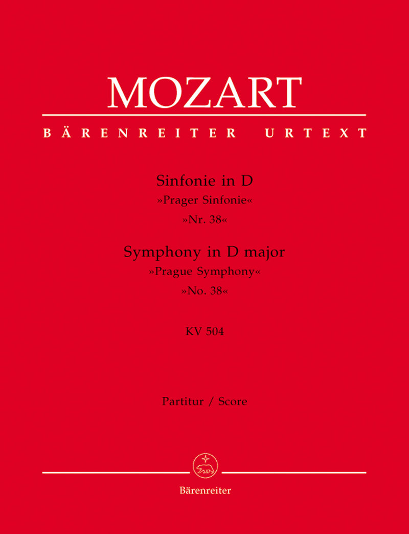 Symphony Nr. 38 D major K. 504 "Prague Symphony" [score]