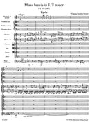 Missa brevis F major K. 192 (186f) [score]