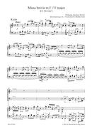 Missa brevis F major K. 192 (186f) （ヴォーカル・スコア）