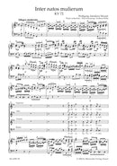 Inter natos mulierum K. 72 (74f) （ヴォーカル・スコア）