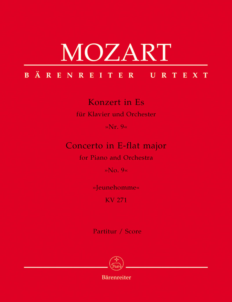 Concerto for Piano and Orchestra Nr. 9 E-flat major K. 271 "Jeunehomme" [score]