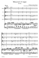 Missa C major K. 66 "Dominicus Mass" （ヴォーカル・スコア）