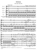 Symphony F major K. Anh. 223 (19a) [score]