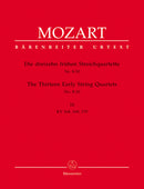 The Thirteen Early String Quartets, vol. 3 [set of parts]