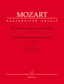 The Thirteen Early String Quartets, vol. 4 [set of parts]