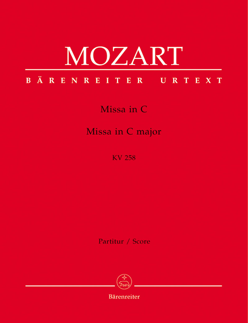 Missa C major K. 258 [score]