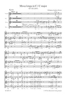 Missa longa C major K. 262 (246a) [合唱楽譜]
