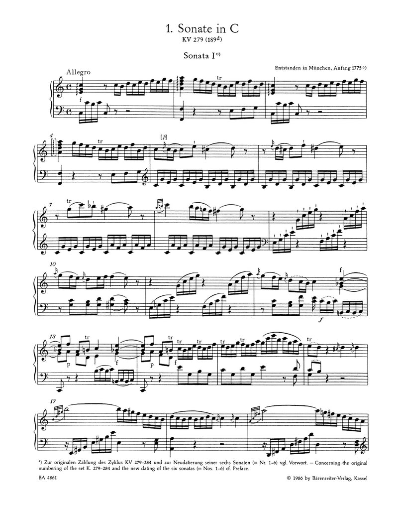 Piano Sonatas, vol. 1