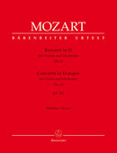 Concerto for Violin and Orchestra Nr. 2 D major K. 211 [score]