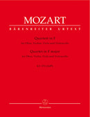 Quartet for Oboe, Violin, Viola and Violoncello F major K. 370 (368b) [set of parts]
