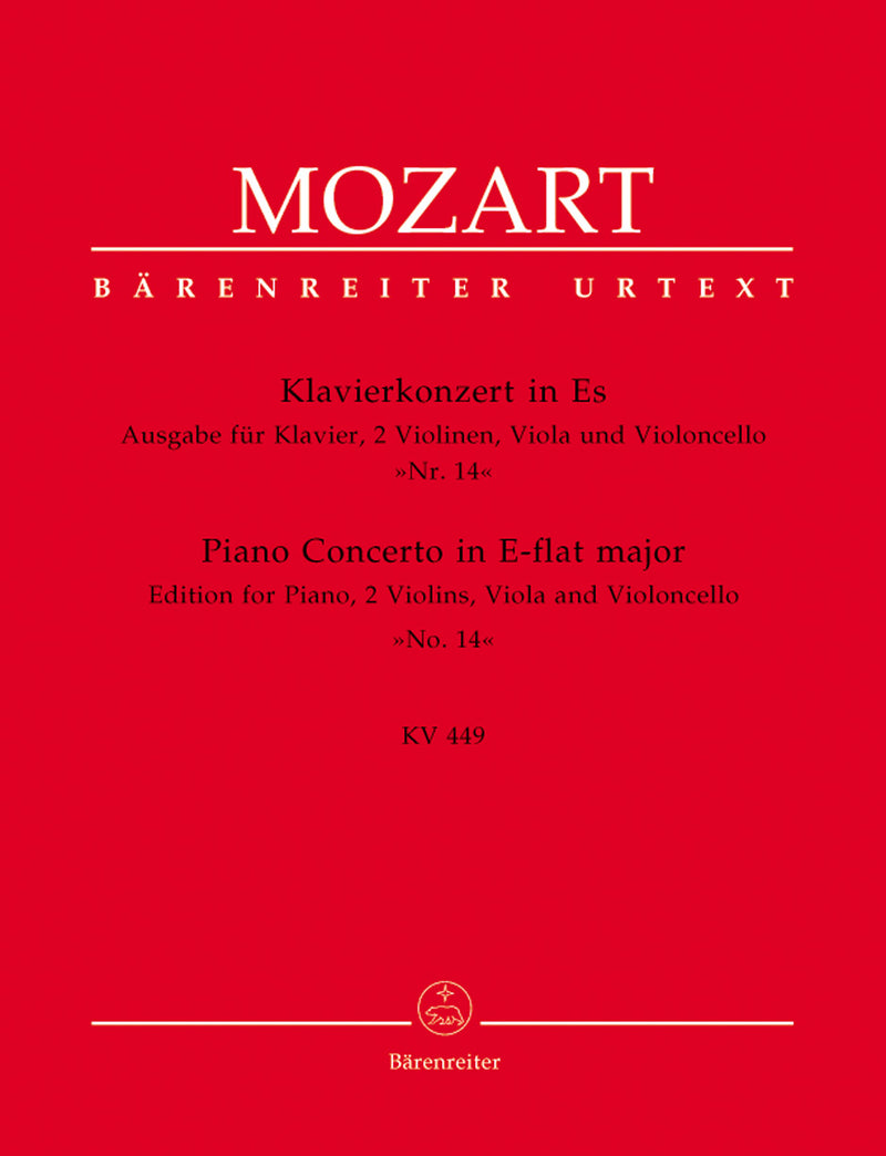 Concerto for Piano and Orchestra Nr. 14 E-flat major K. 449 (Edition for piano quintet)