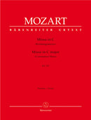 Missa C major K. 317 "Krönungsmesse = Coronation Mass" [score]