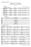 Missa C major K. 317 "Krönungsmesse = Coronation Mass" [合唱楽譜]