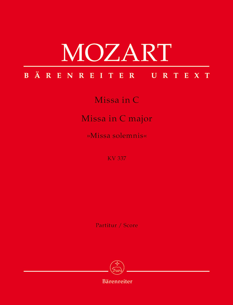 Missa C major K. 337 "Missa solemnis" [score]