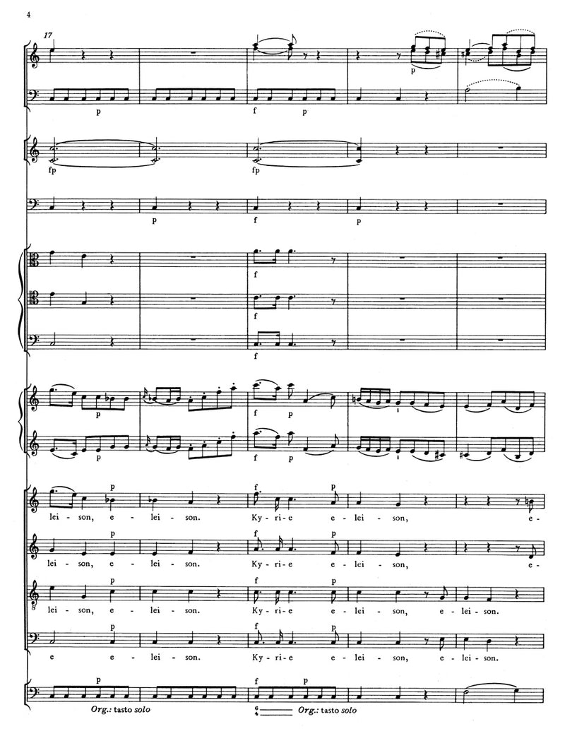 Missa C major K. 337 "Missa solemnis" [score]