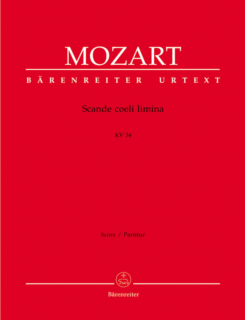 Scande coeli limina K. 34 [score]
