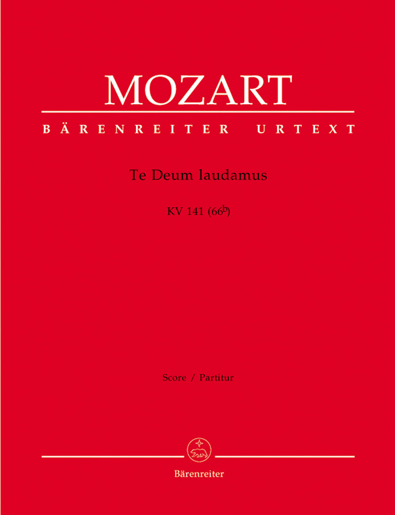 Te Deum laudamus K. 141 (66b) [score]