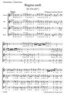 Regina coeli C major K. 276 (321b) [score]