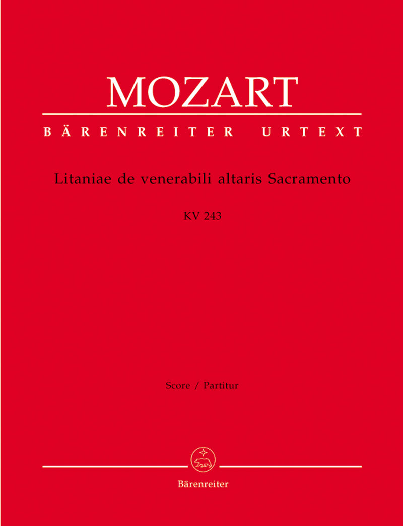 Litaniae de venerabili altaris Sacramento E-flat major K. 243 [score]