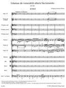 Litaniae de venerabili altaris Sacramento E-flat major K. 243 [score]