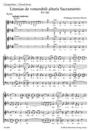 Litaniae de venerabili altaris Sacramento E-flat major K. 243 [合唱楽譜]