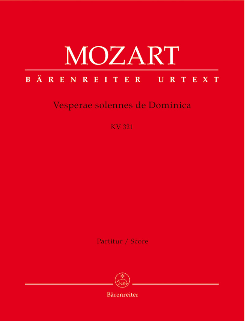 Vesperae solennes de Dominica K. 321 [score]