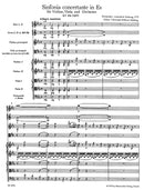 Sinfonia concertante for Violin, Viola and Orchestra E-flat major K. 364 (320d) [score]