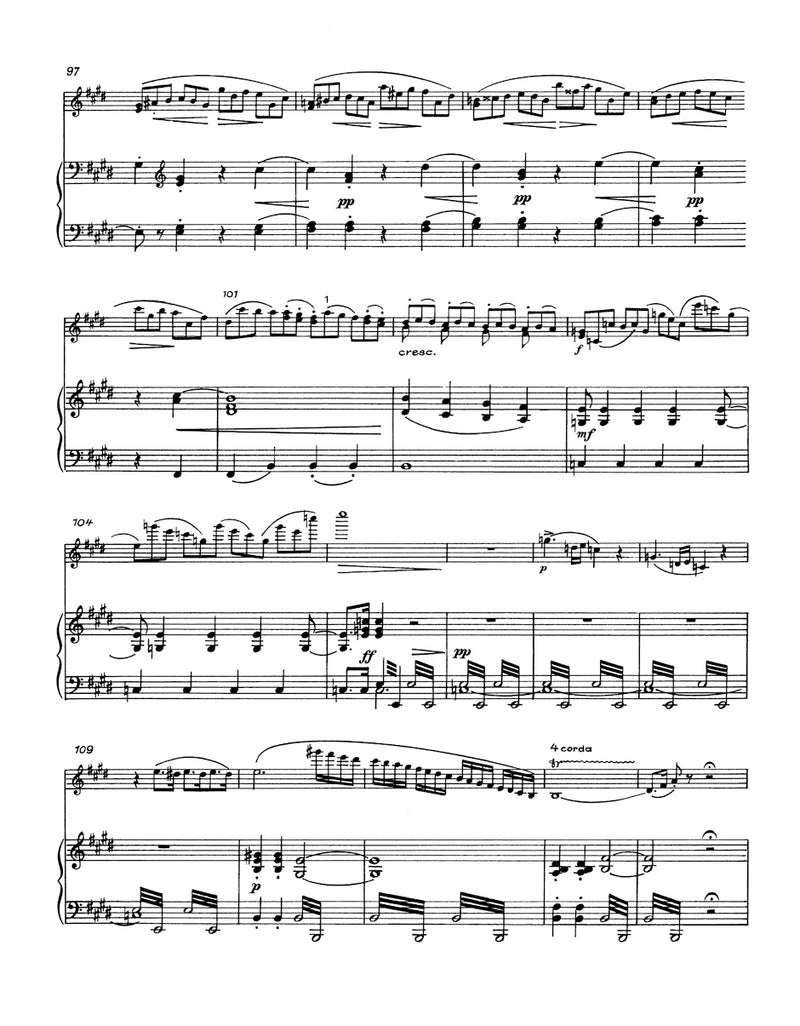 Concerto for Violin and Orchestra C-sharp minor （ピアノ・リダクション）