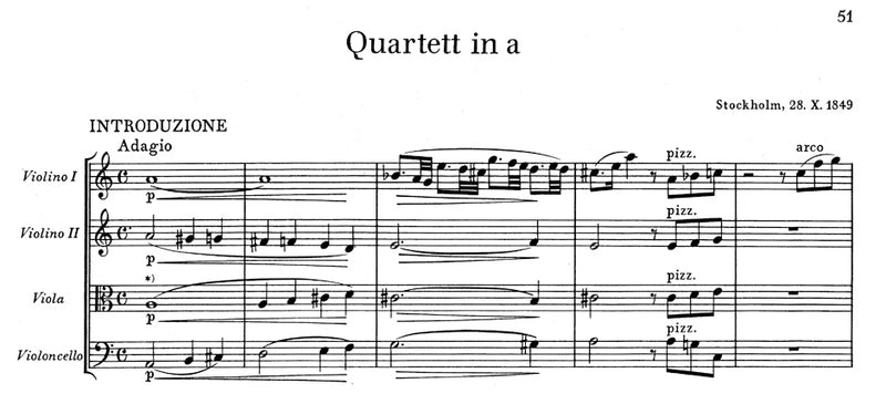 Streichquartette = String Quartets（Score, 布装丁）