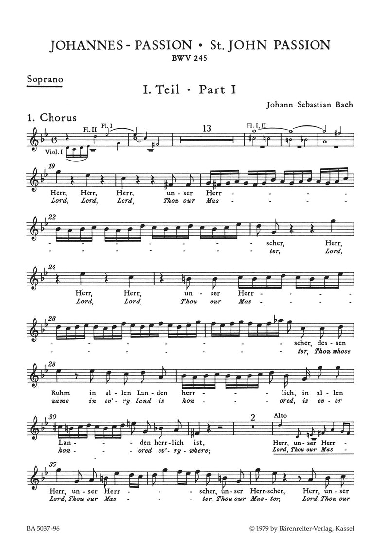 Johannes-Passion, BWV 245 [soprano part]