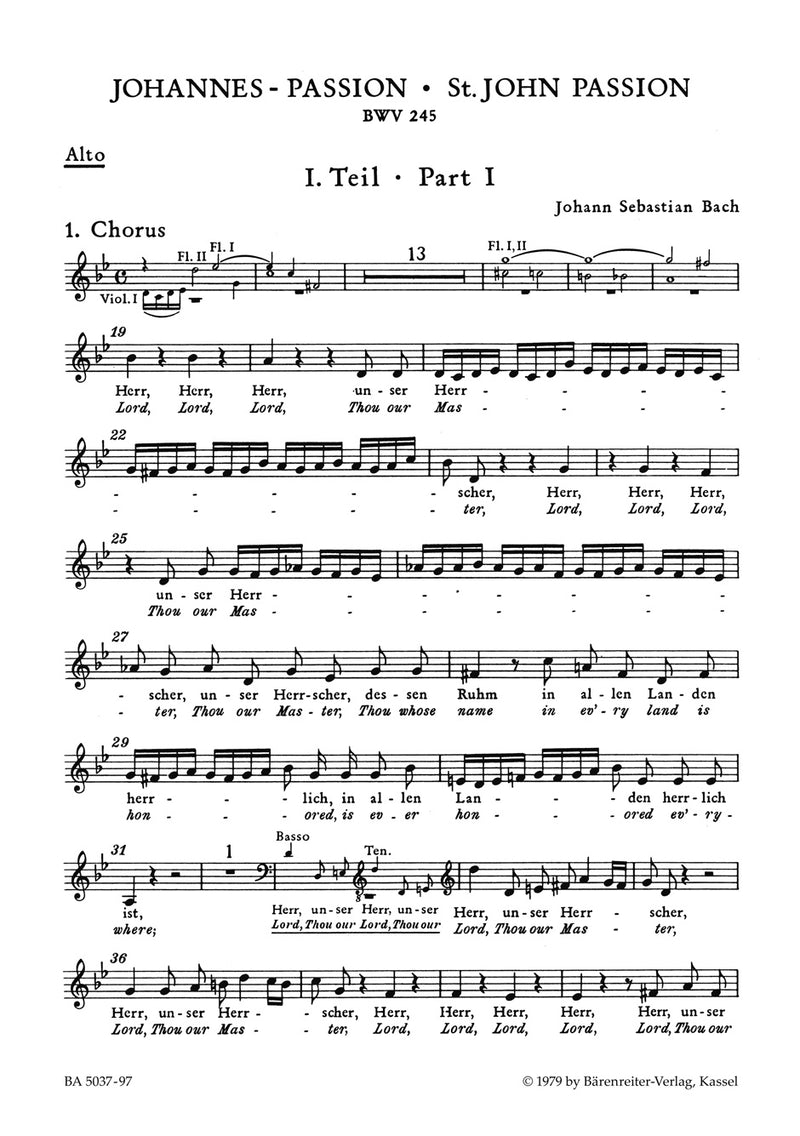 Johannes-Passion, BWV 245 [Alto part]