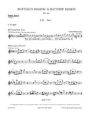 Matthäus-Passion, BWV 244 [set of wind parts]