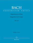 Magnificat D major BWV 243 (2nd version with the 4 inserts from the E-flat major version (transposed)) [score]