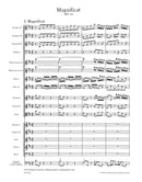 Magnificat D major BWV 243 (2nd version with the 4 inserts from the E-flat major version (transposed)) [score]