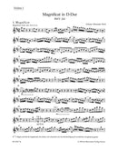 Magnificat D major BWV 243 (2nd version with the 4 inserts from the E-flat major version (transposed)) [violin 1 part]