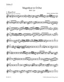 Magnificat D major BWV 243 (2nd version with the 4 inserts from the E-flat major version (transposed)) [violin 2 part]