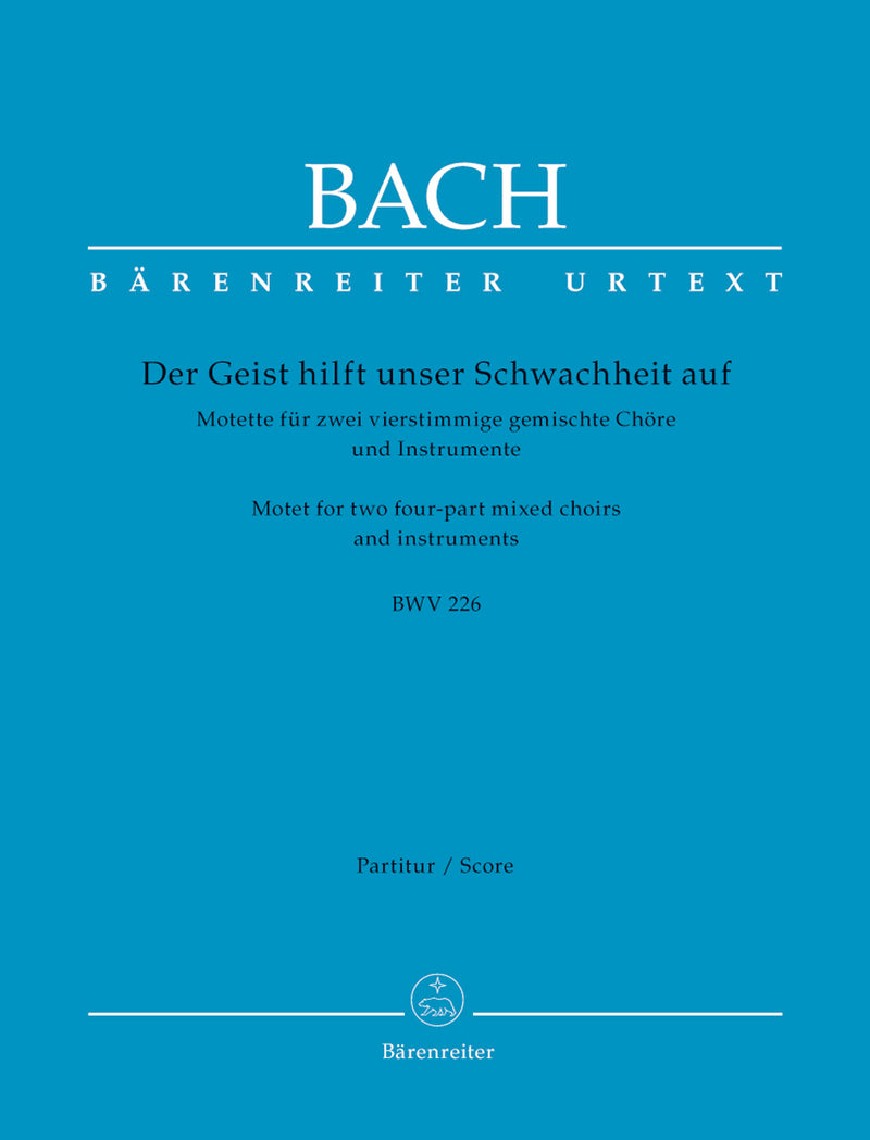 Der Geist hilft unser Schwachheit auf, BWV 226 [score]