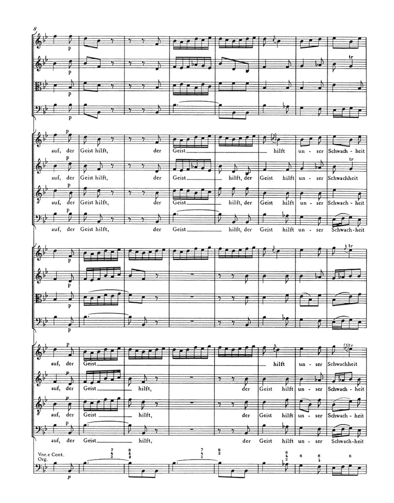Der Geist hilft unser Schwachheit auf, BWV 226 [score]