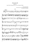 Concerto for Violoncello, Strings and Basso continuo A minor (after BWV 593) [violin 2 part]