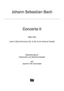 Concerto for Violoncello, Strings and Basso continuo A minor (after BWV 593) [viola part]