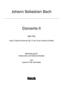 Concerto for Violoncello, Strings and Basso continuo A minor (after BWV 593) [cello part]